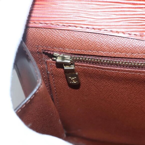 LOUIS VUITTON Epi Montaigne 27 Clutch Bag Brown LV Auth 122669 - Picture 8 of 16